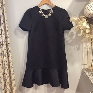 Classic Little Black Dress with Ruffles